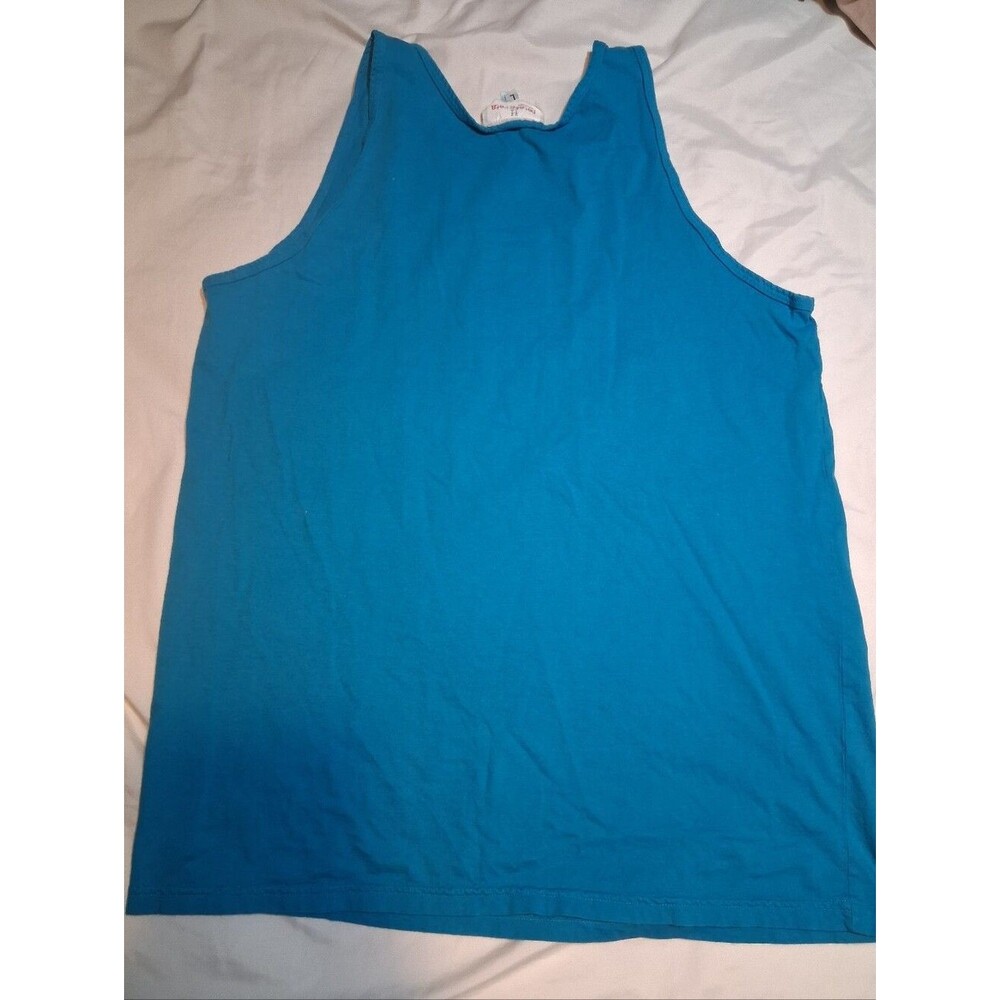 Pete & GretaTurquoise Blue Scoop Neck Tank Top Sleeveless Tee Large Activ Casual - Picture 4 of 7